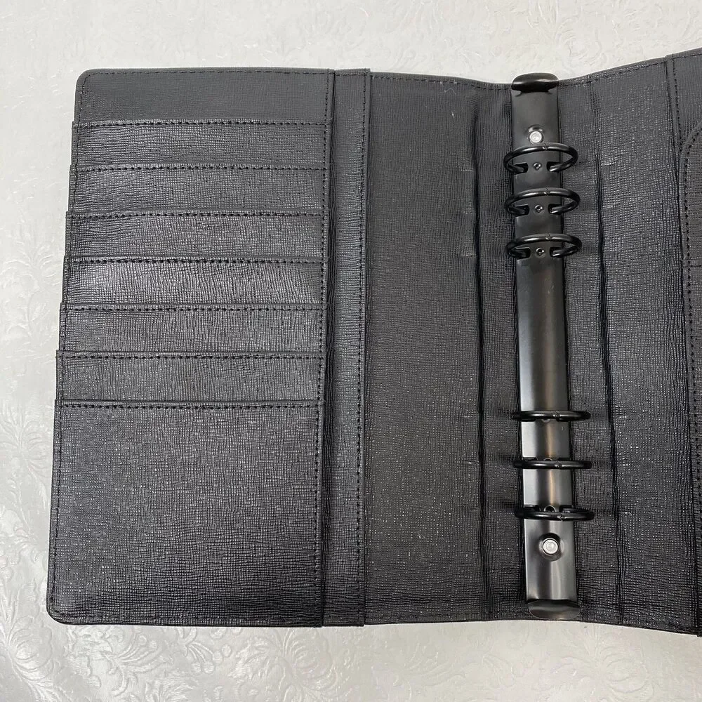 Cloth and Paper Foundations Black Leather Planner - Picture 9 of 16